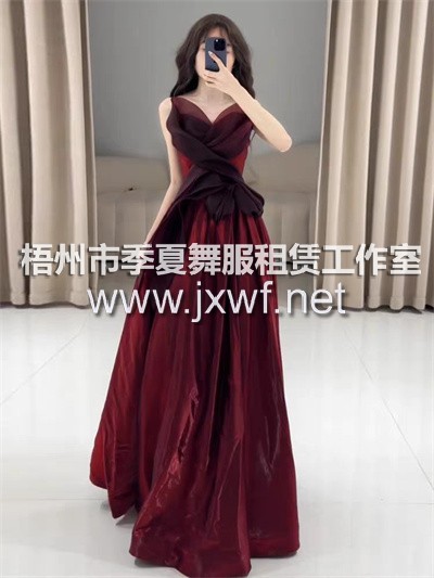 L2098红色晚礼服
